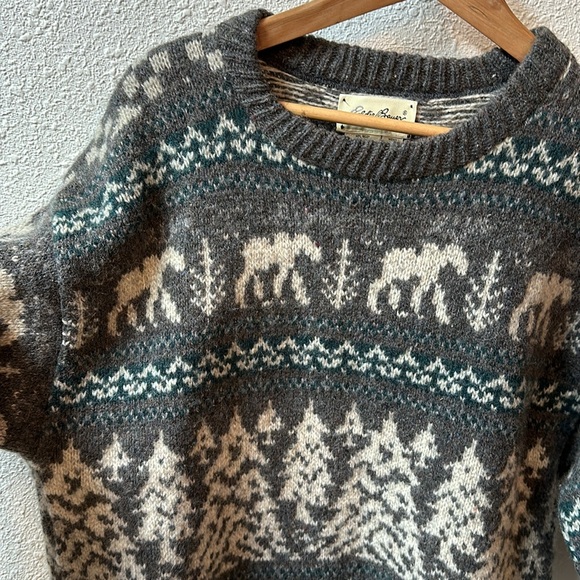 ✨Vintage USA wool sweater crew Eddie Bauer - Picture 6 of 9